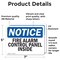 Signmission Fire Alarm Control Panel Inside, 7 in W x Rectangle, Vinyl Decal OS-2PACK-NS-D-57-L-12519 - alternate 2